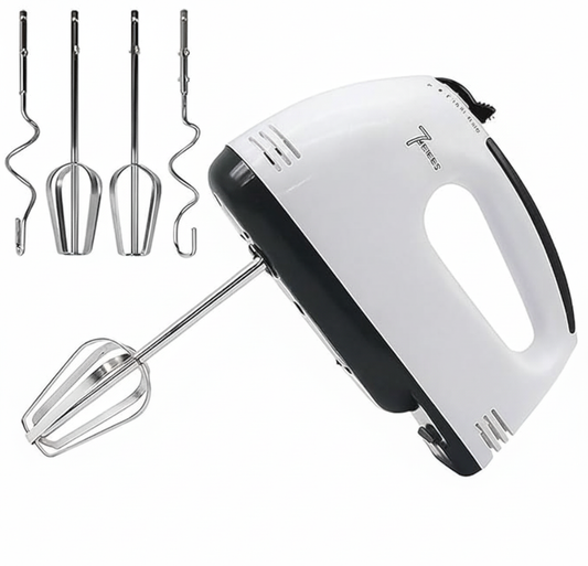 Hand Mixer Blender - Motor Hand Blender Electric Mixer with 5 Speed Settings, Extra-Long Dishwasher-Safe Beaters